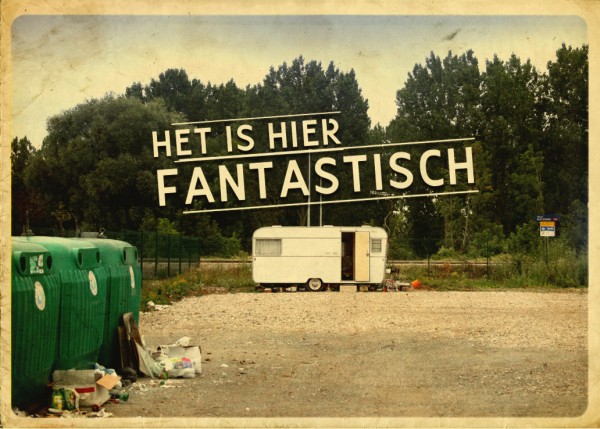 Kaart Het is hier fantastisch van O. Deparis.